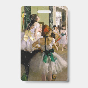 Edgar Degas The Dance Class ID Badge
