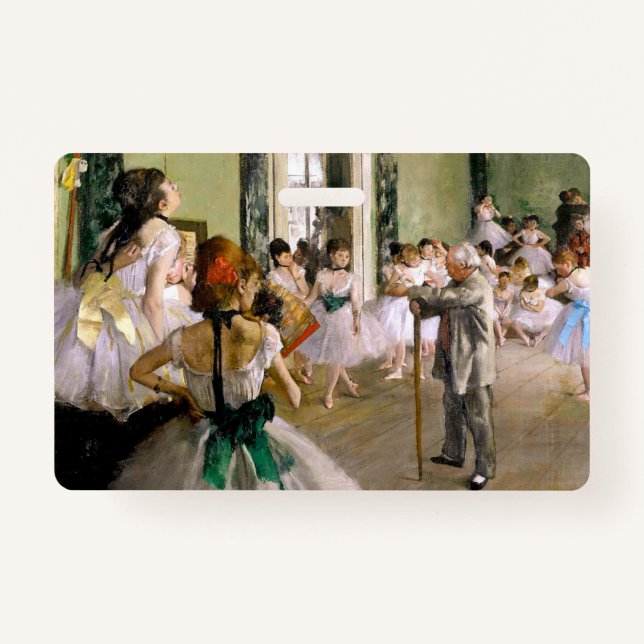 Edgar Degas The Dance Class ID Badge (Front)