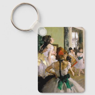 Edgar Degas The Dance Class Key Ring
