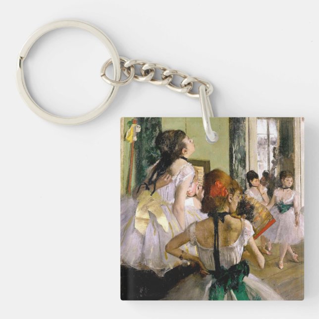 Edgar Degas The Dance Class Key Ring (Front)