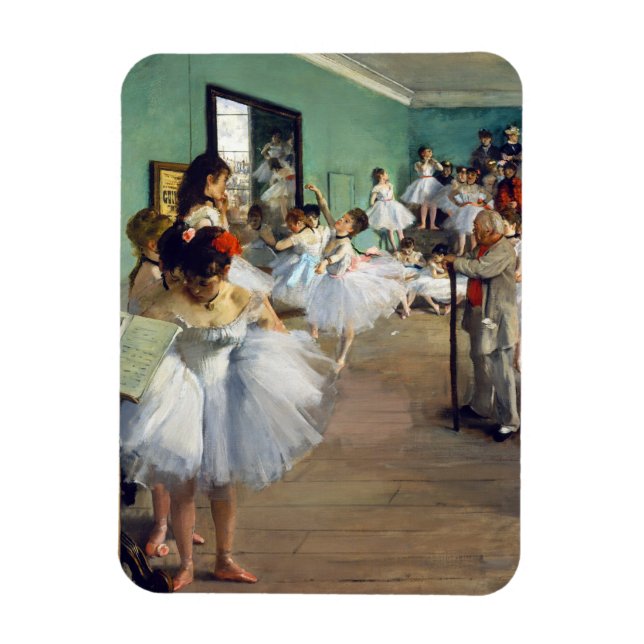 Edgar Degas - The Dance Class Magnet (Vertical)