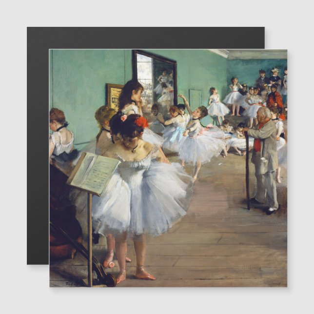 Edgar Degas - The Dance Class Magnetic Card (Front/Back)