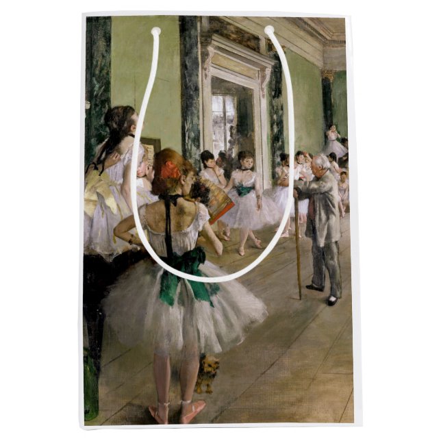 Edgar Degas - The Dance Class Medium Gift Bag (Front)