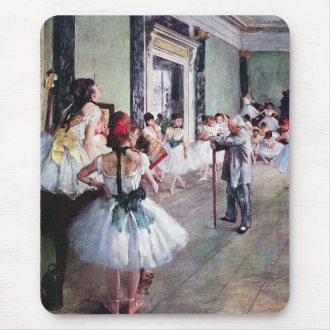 Edgar Degas - The dance class Mouse Mat (Front)
