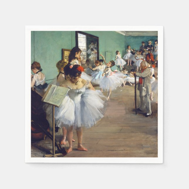 Edgar Degas - The Dance Class Napkin (Front)