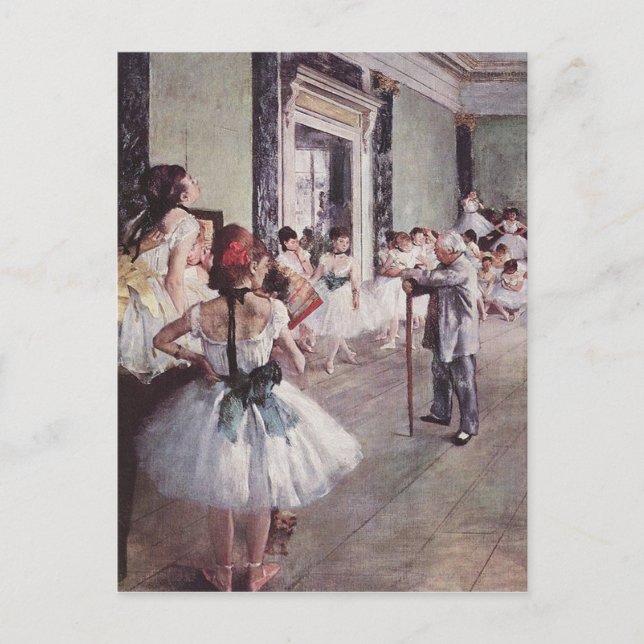 Edgar Degas The Dance Class  Postcard (Front)