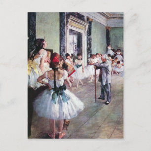 Edgar Degas - The dance class Postcard