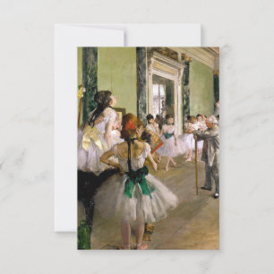 Edgar Degas The Dance Class RSVP Card