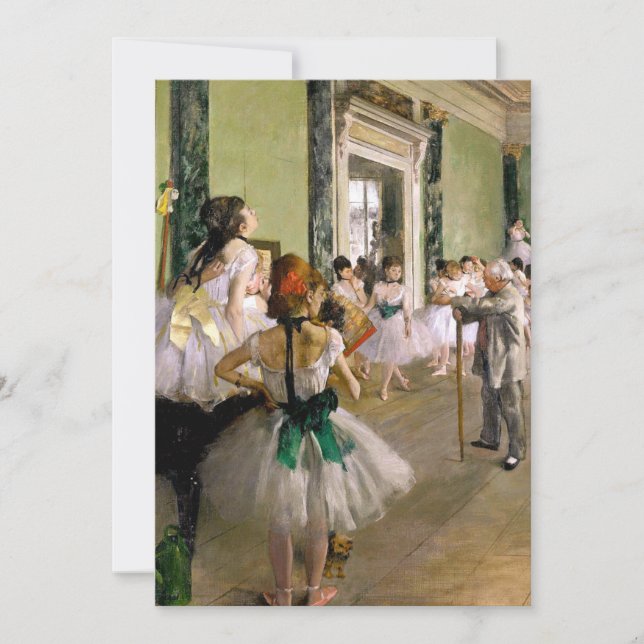 Edgar Degas The Dance Class Save The Date (Front)