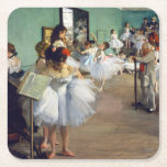 Edgar Degas - The Dance Class Square Paper Coaster<br><div class="desc">The Dance Class / La classe de danse - Edgar Degas in 1874</div>