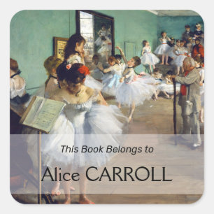 Edgar Degas - The Dance Class Square Sticker