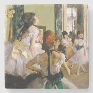 Edgar Degas The Dance Class Stone Coaster