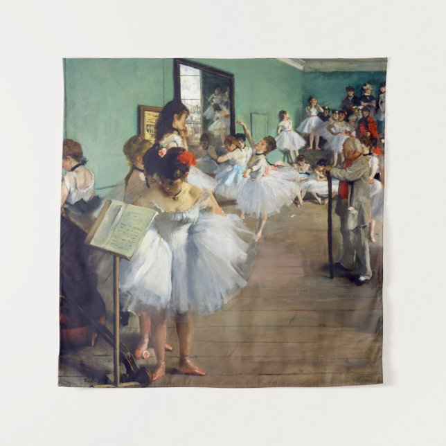 Edgar Degas - The Dance Class Tapestry (Front)