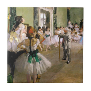 Edgar Degas The Dance Class Tile
