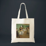 Edgar Degas The Dance Class Tote Bag<br><div class="desc">Beautiful vintage impressionist painting from the 1800s by the famous painter Edgar Degas. This portrait features ballerina dancers in green tones during class.</div>