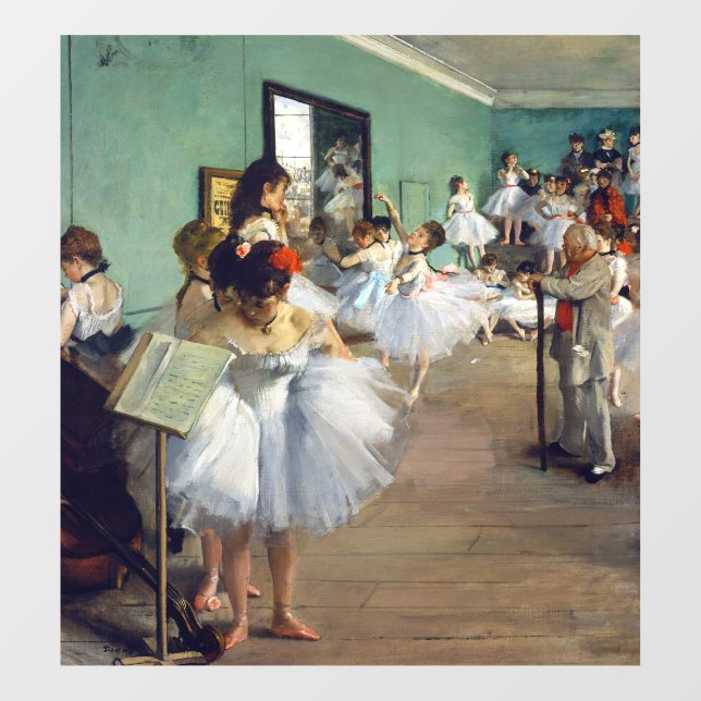 Edgar Degas - The Dance Class Window Cling (Sheet)