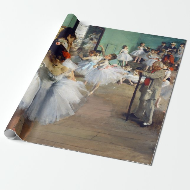 Edgar Degas - The Dance Class Wrapping Paper (Unrolled)