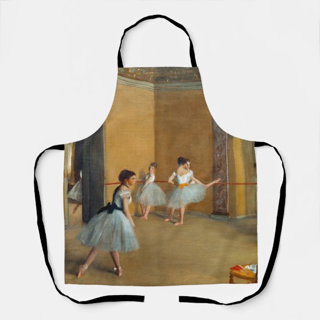 Edgar Degas The Dance Foyer at the Opera Apron (Front)
