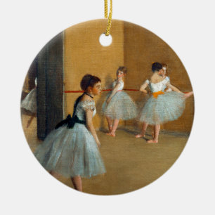 Edgar Degas The Dance Foyer at the Opera Ceramic Tree Decoration