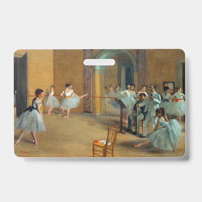 Edgar Degas The Dance Foyer at the Opera ID Badge (Front)