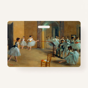 Edgar Degas The Dance Foyer at the Opera ID Badge