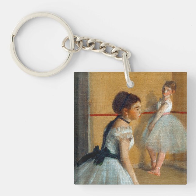 Edgar Degas The Dance Foyer at the Opera Key Ring (Front)
