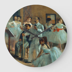 Edgar Degas The Dance Foyer at the Opera Large Clock
