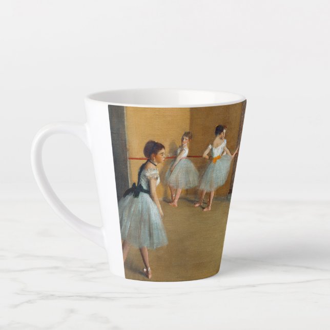 Edgar Degas The Dance Foyer at the Opera Latte Mug (Left)