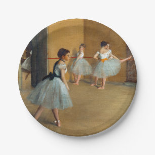Edgar Degas The Dance Foyer at the Opera Paper Plate