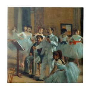 Edgar Degas The Dance Foyer at the Opera Tile