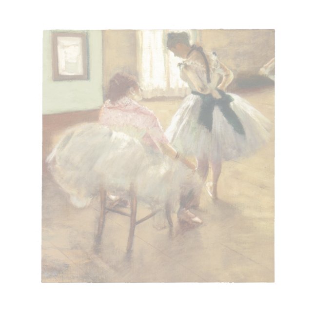 Edgar Degas The Dance Lesson Notepad (Front)