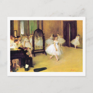 Edgar Degas The Dancing Class Postcard