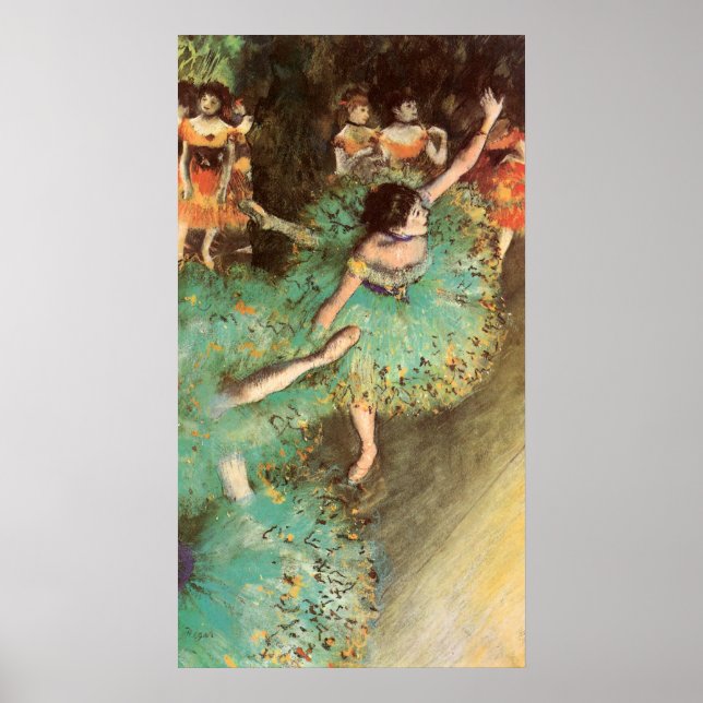 Edgar Degas The Green Dancer Poster (Front)