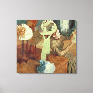 Edgar Degas   The Millinery Shop, 1879/86 Canvas Print