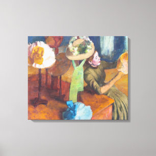 Edgar Degas - The Millinery Shop Canvas Print