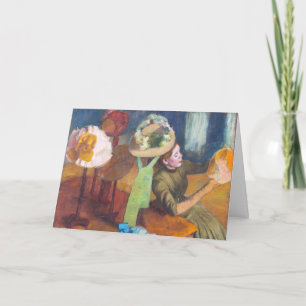 Edgar Degas - The Millinery Shop Card