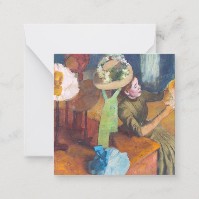 Edgar Degas - The Millinery Shop Card (Front)