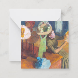 Edgar Degas - The Millinery Shop Card