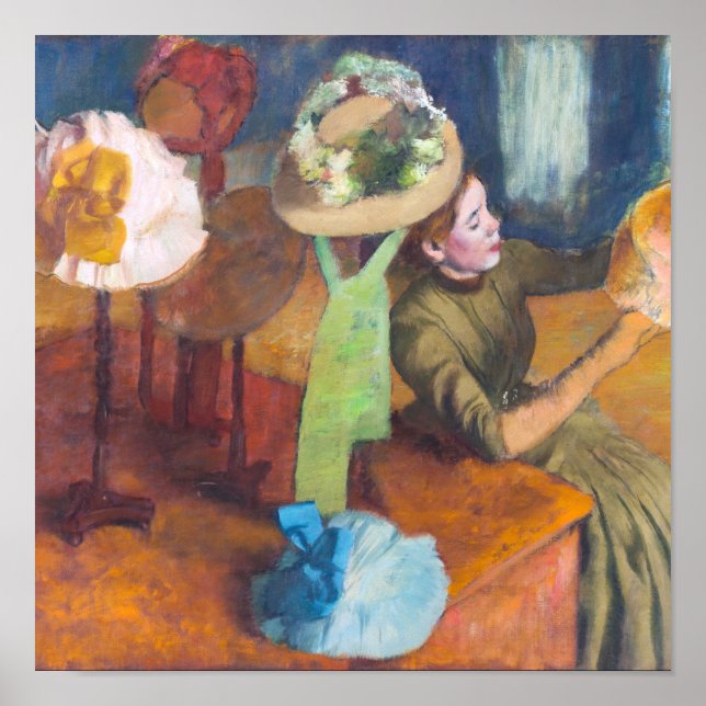 Edgar Degas - The Millinery Shop Poster (Front)
