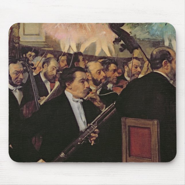 Edgar Degas | The Opera Orchestra, c.1870 Mouse Mat (Front)
