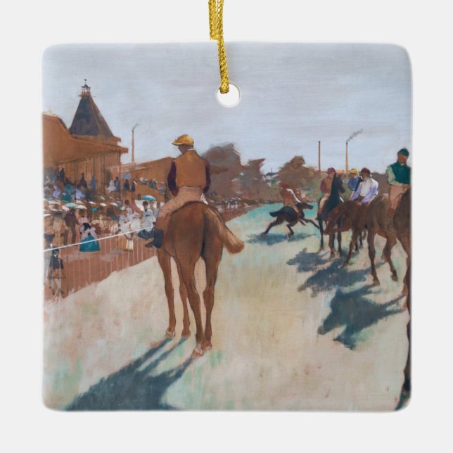 Edgar Degas - The Parade Ceramic Ornament (Front)