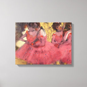Edgar Degas The Pink Dancers Canvas Print