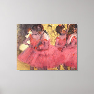 Edgar Degas The Pink Dancers Canvas Print