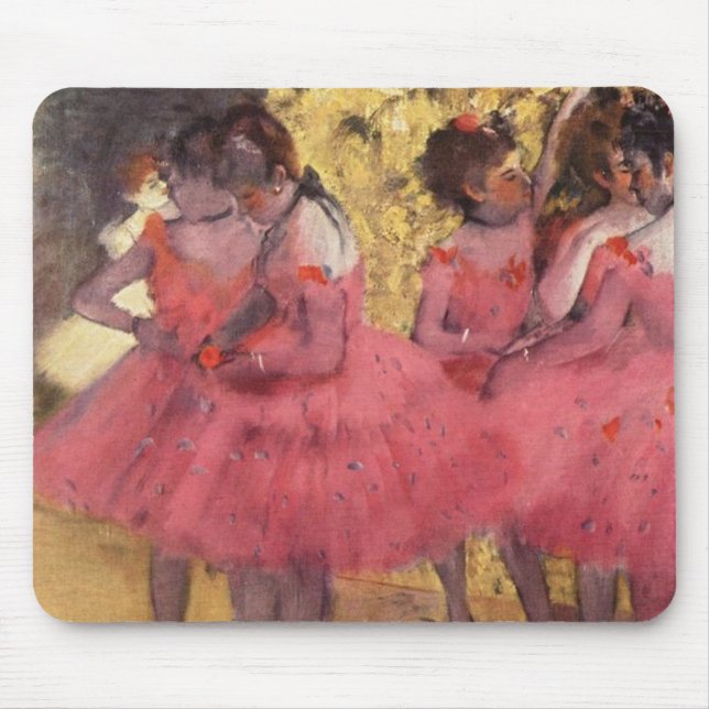 Edgar Degas The Pink Dancers Mouse Mat (Front)