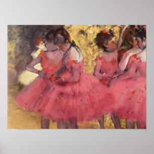 Edgar Degas The Pink Dancers Poster