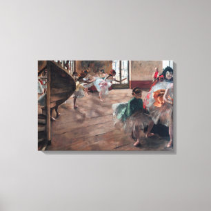 Edgar Degas - The Rehearsal Canvas Print