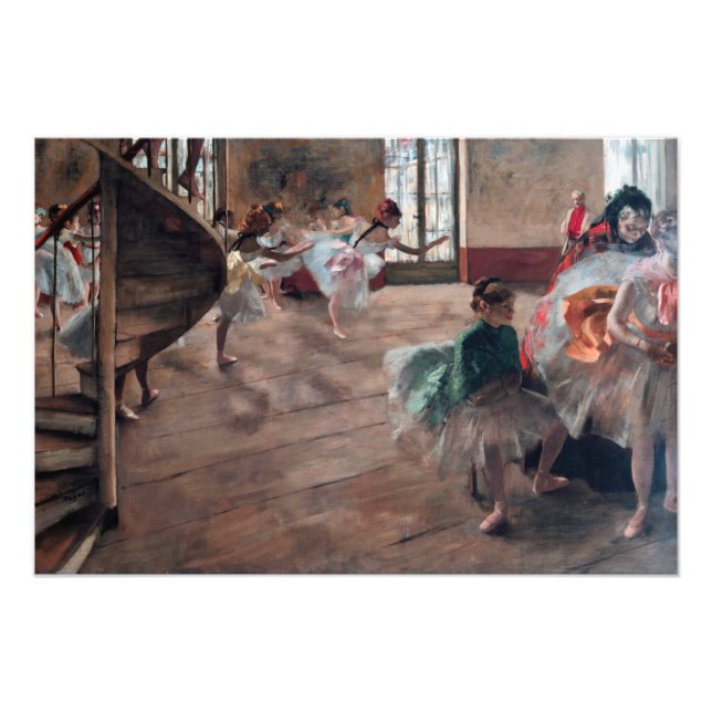 Edgar Degas - The Rehearsal Photo Print (Front)