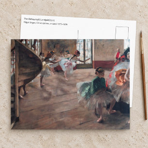 Edgar Degas - The Rehearsal Postcard