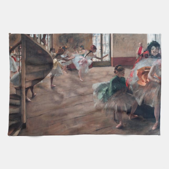 Edgar Degas - The Rehearsal Tea Towel (Horizontal)