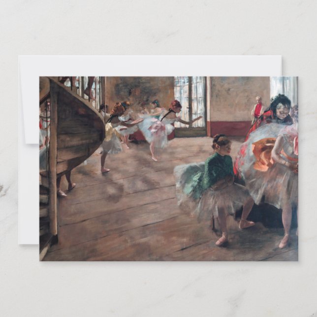 Edgar Degas - The Rehearsal Thank You Card (Front)